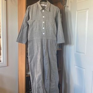 Christy Dawn 3/4 sleeve linen jumpsuit